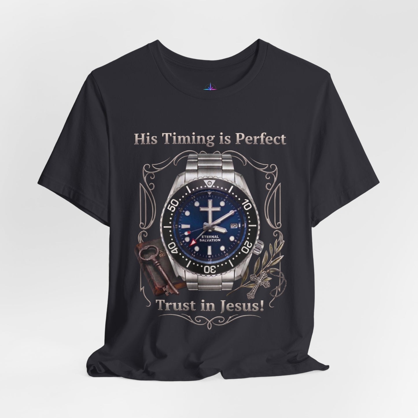 Trust In Jesus Watch Lover T-Shirt | Christian Graphic Tee 1
