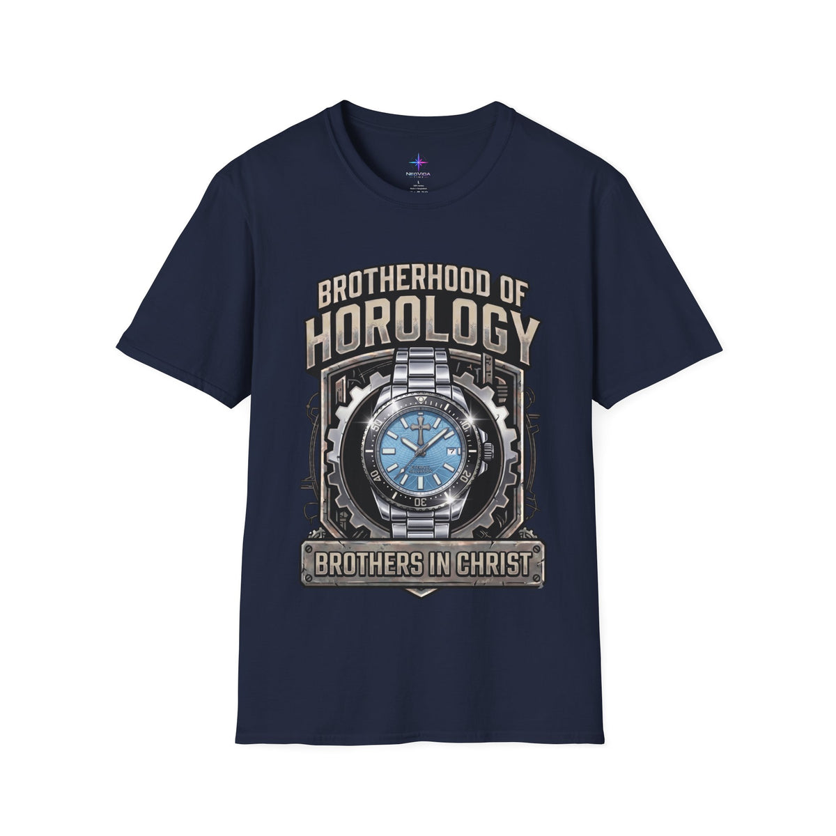 Brotherhood of Horology Heavyweight Graphic Tee – The Ice Blue Edition