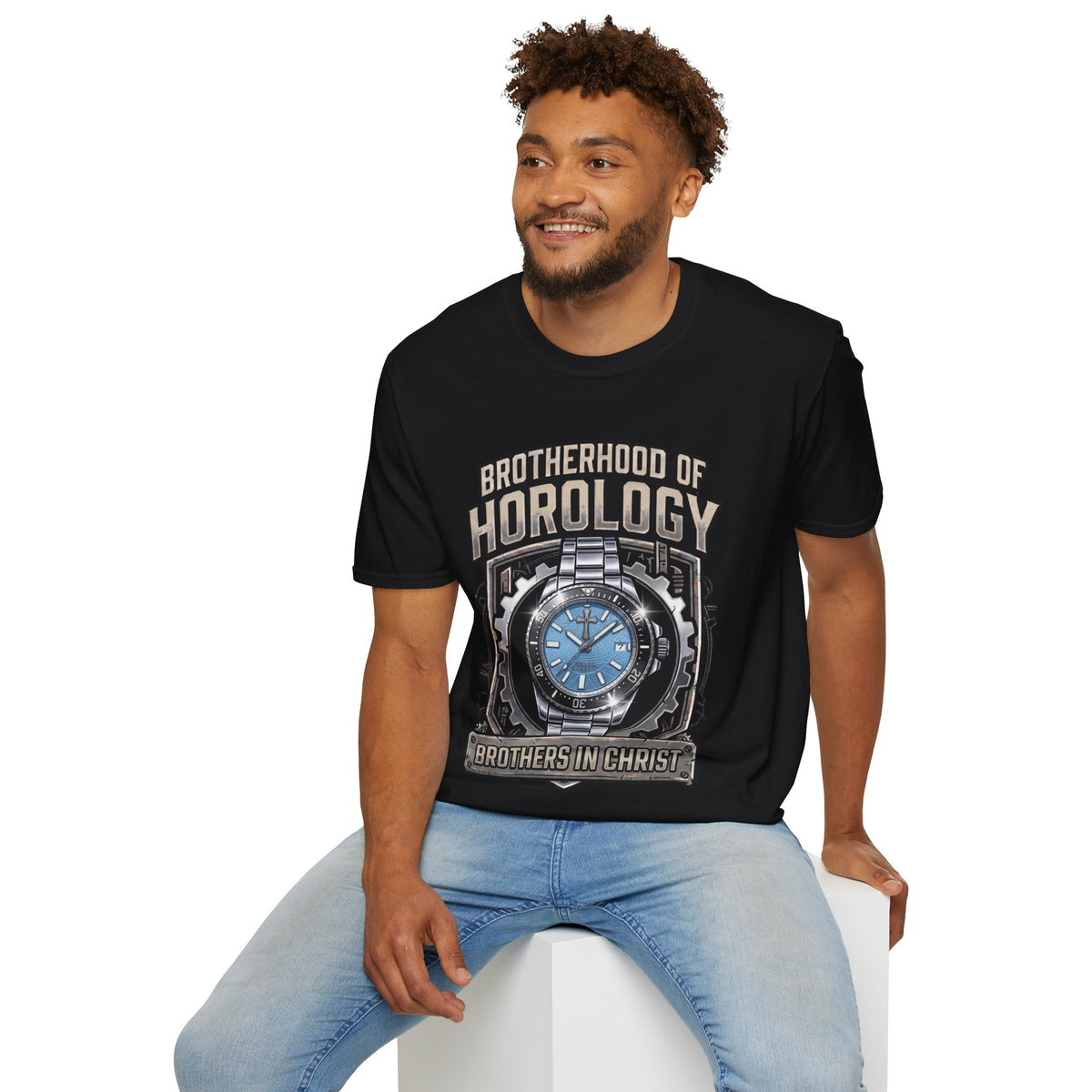 Brotherhood of Horology Heavyweight Graphic Tee – The Ice Blue Edition