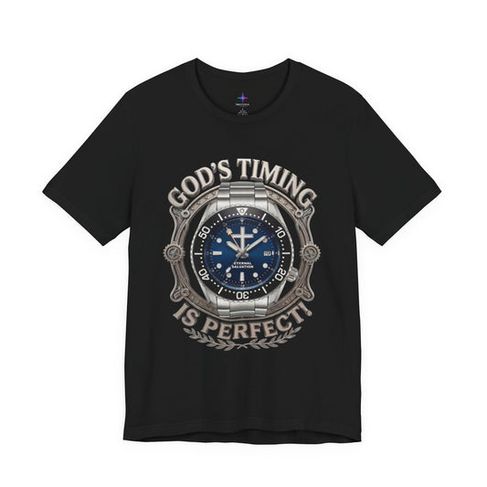 God's Timing Is Perfect Watch Lover T-Shirt | Christian Graphic Tee 1