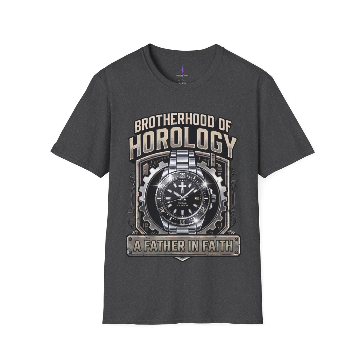 Father's Day Brotherhood of Horology Christian Dive Watch Lover T-Shirt | A Father in Faith graphic tee