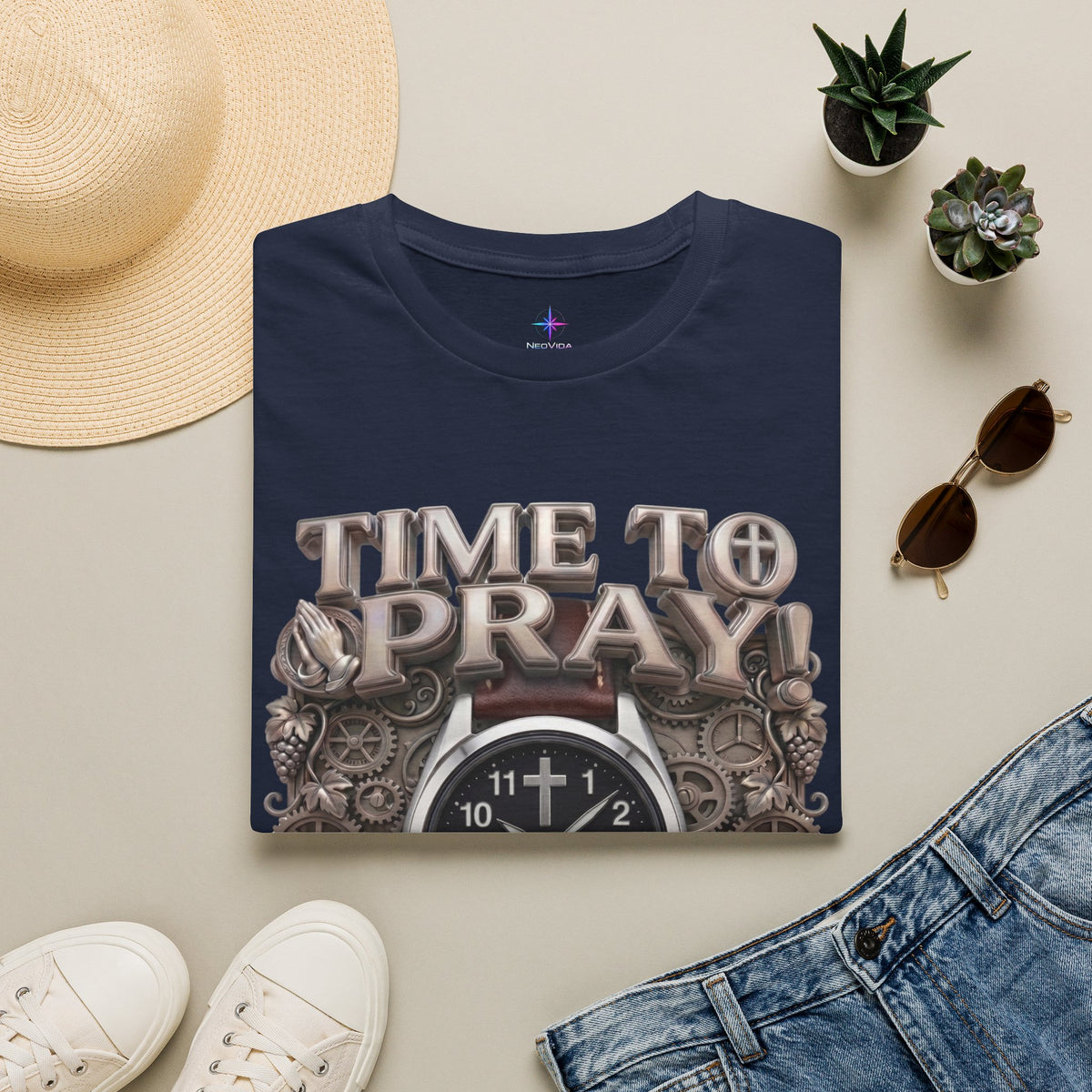 Time to Pray Field Watch Graphic T-Shirt