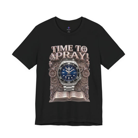 Time To Pray Watch Lover T-Shirt | Christian Graphic Tee 1