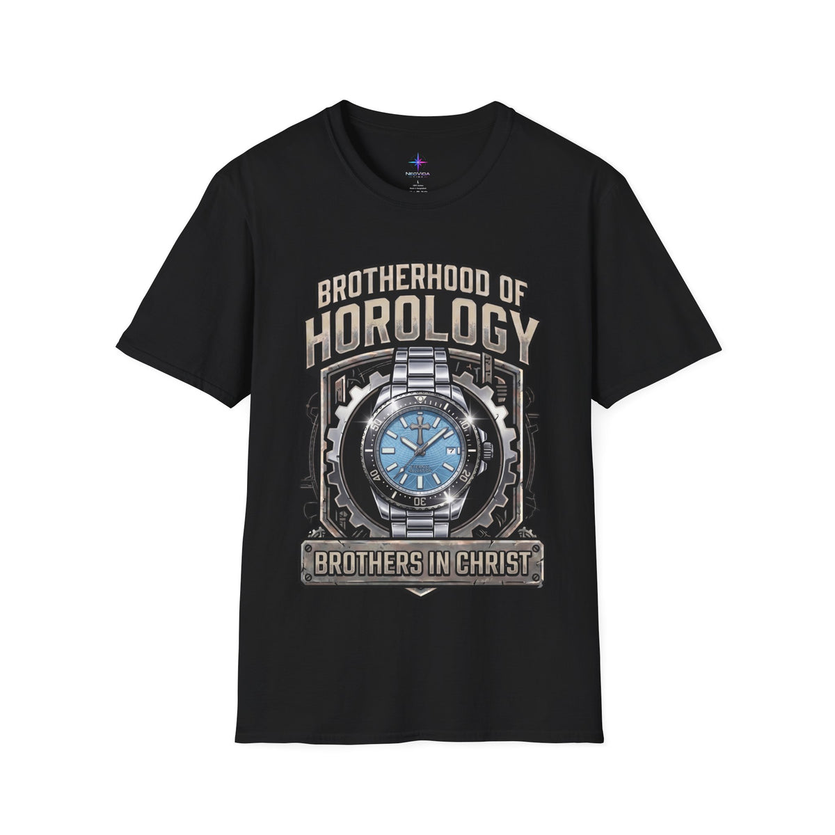Brotherhood of Horology Heavyweight Graphic Tee – The Ice Blue Edition