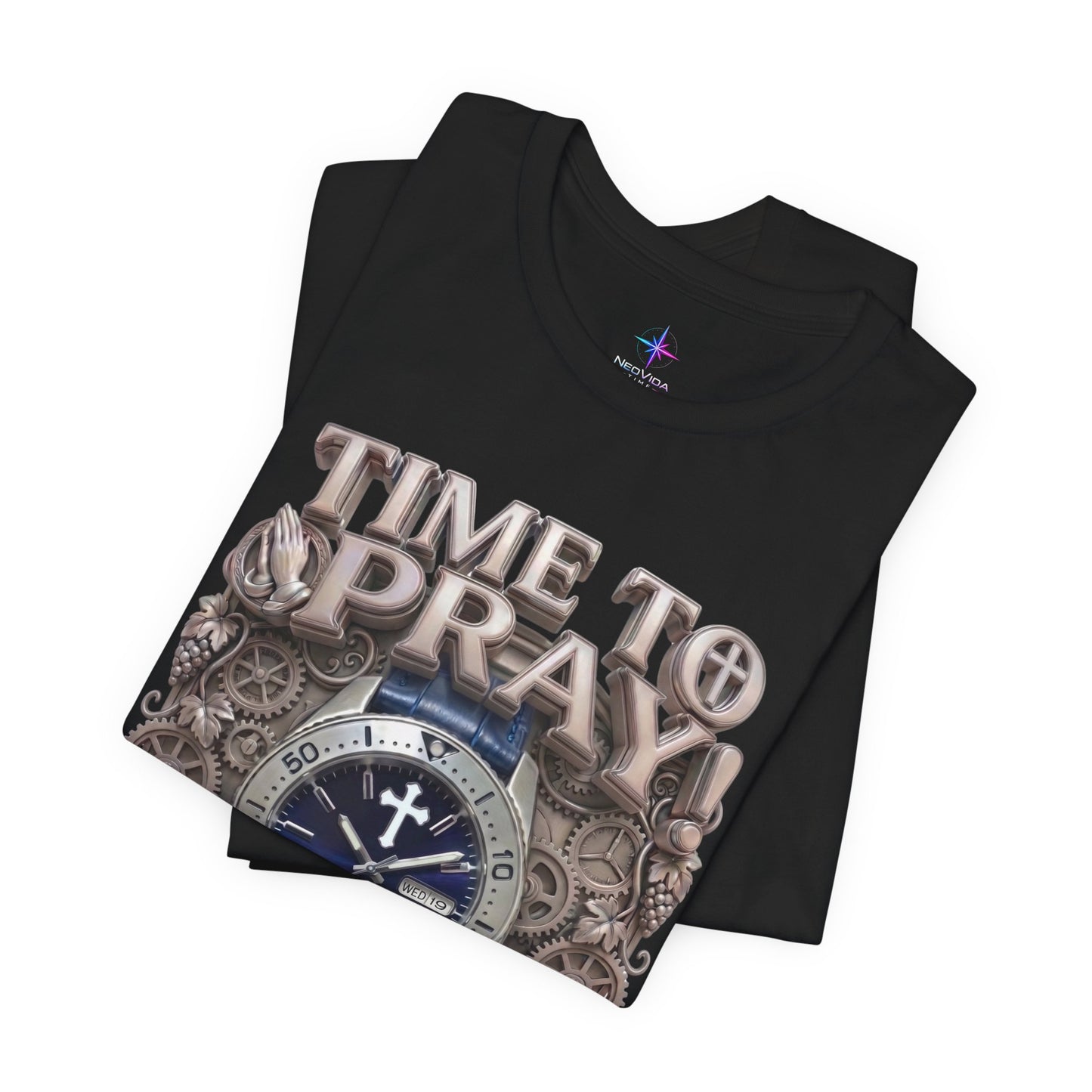 Time To Pray Watch Lover T-Shirt | Christian Graphic Tee 2