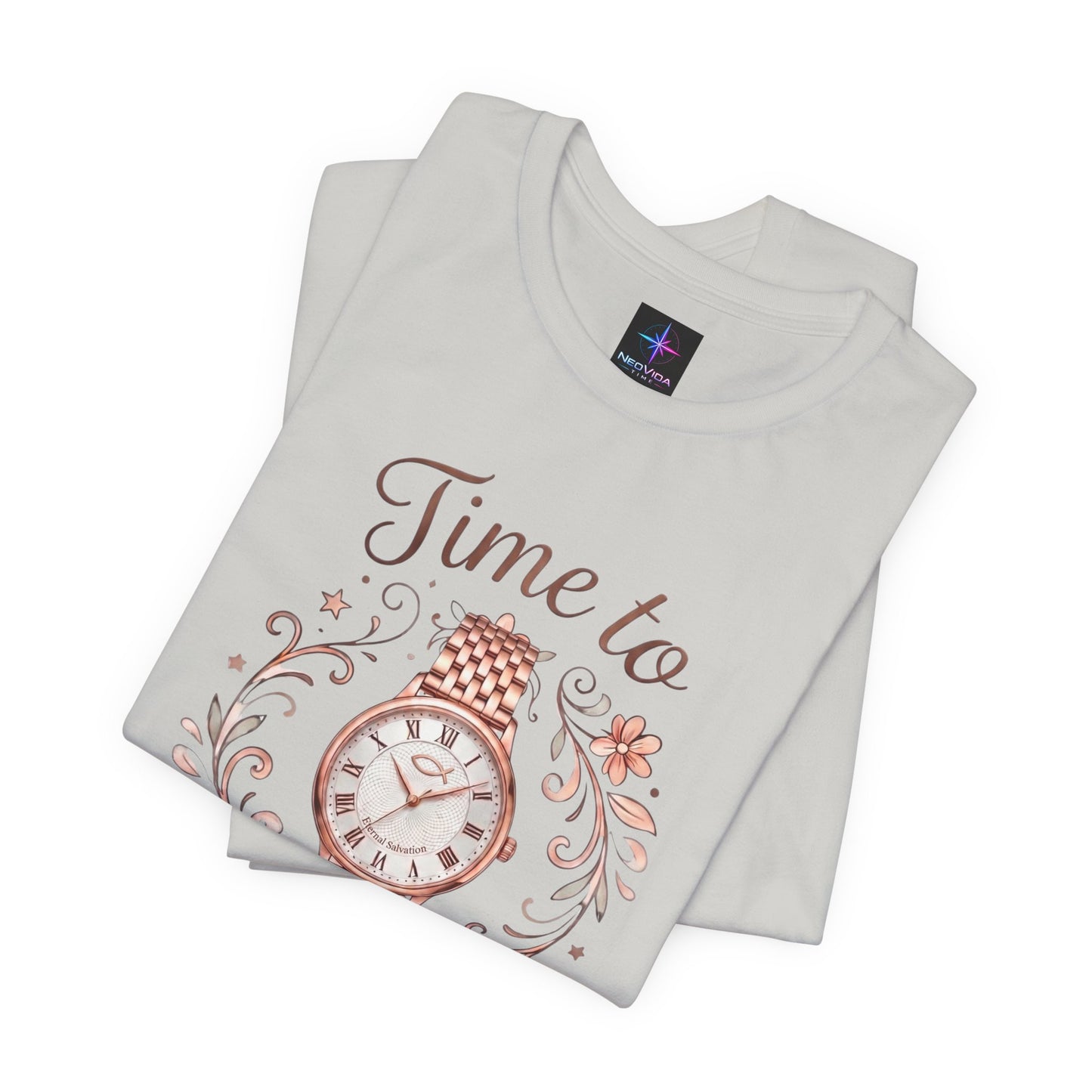 Time To Pray Ladies Watch Lover T-Shirt | Christian Graphic Tee