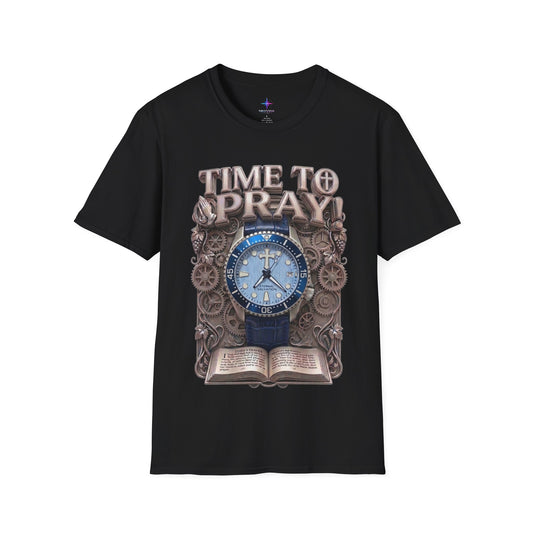 Time to Pray Artisan Diver Graphic T-Shirt