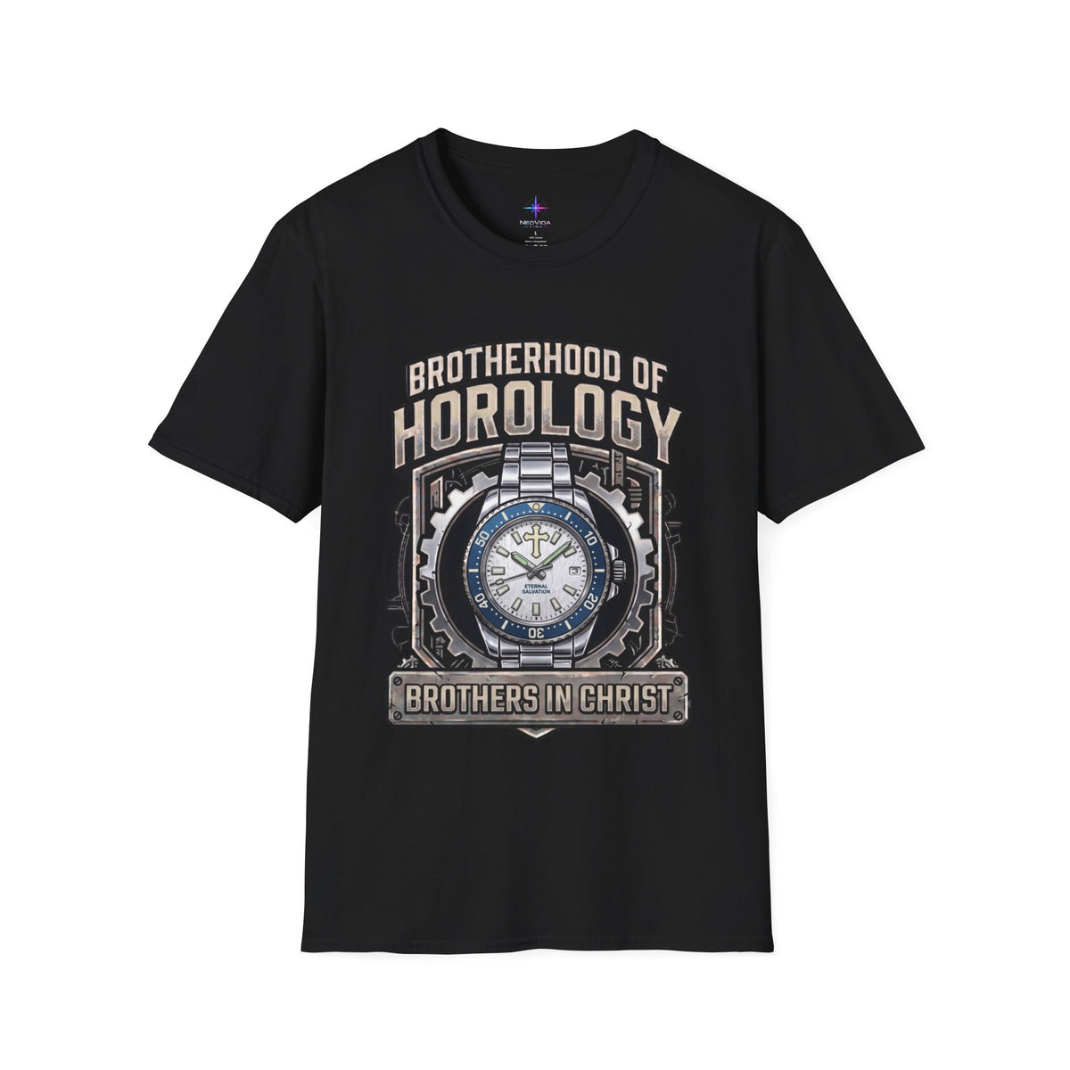 Brotherhood of Horology Heavyweight Graphic Tee – The Frost & Navy Edition