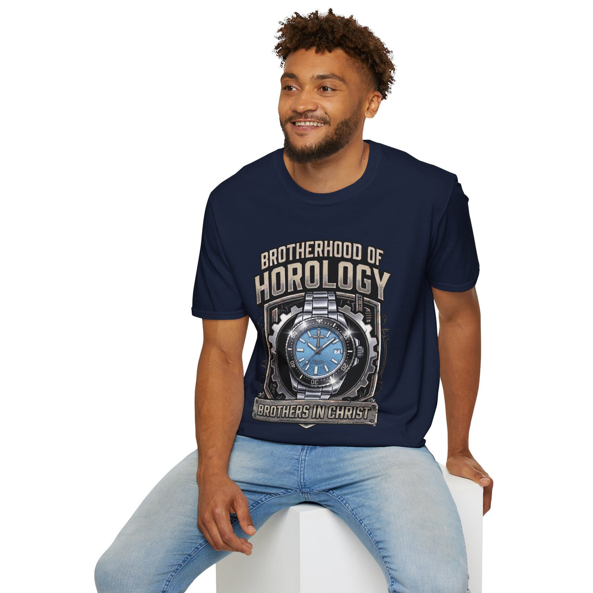 Brotherhood of Horology Heavyweight Graphic Tee – The Ice Blue Edition
