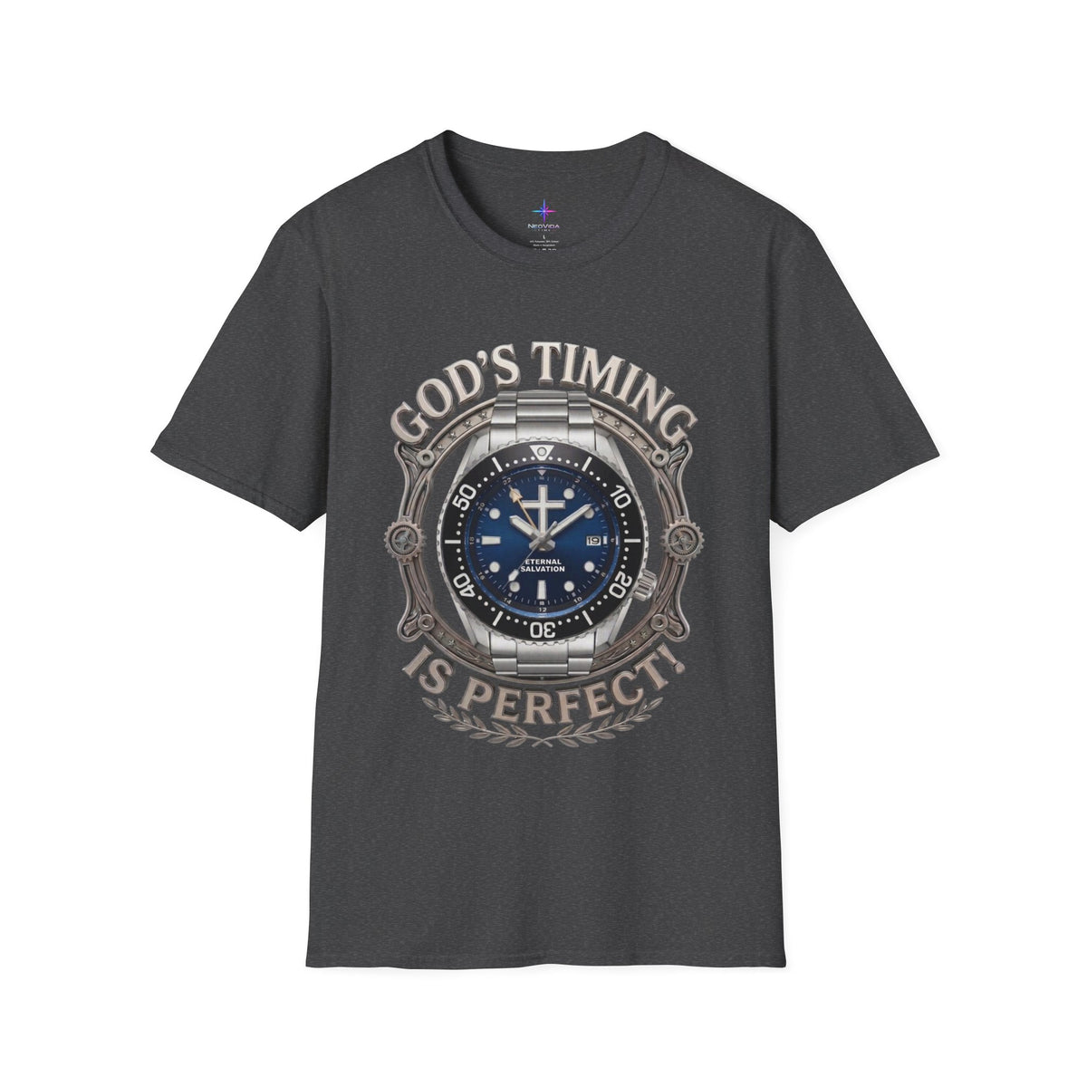 God's Timing Is Perfect GMT Watch Graphic T-Shirt