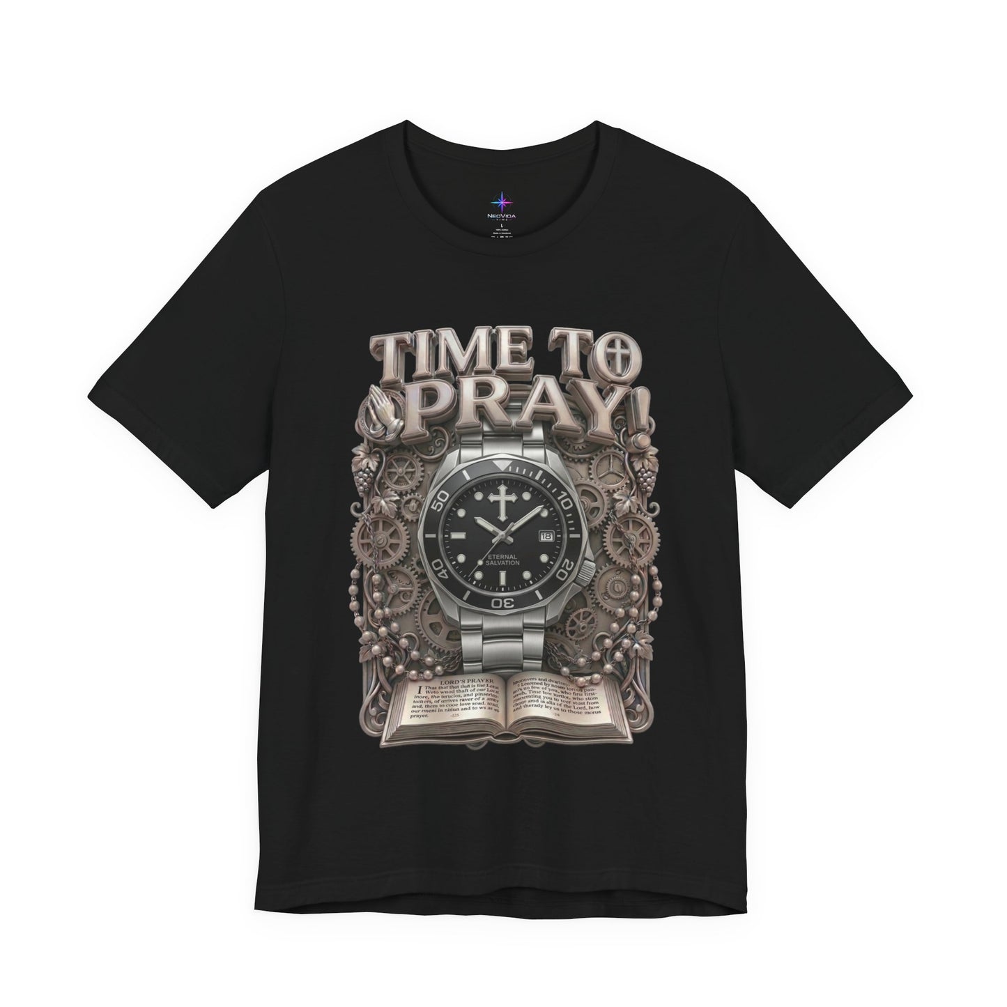 Time To Pray Watch Lover T-Shirt | Christian Graphic Tee 3