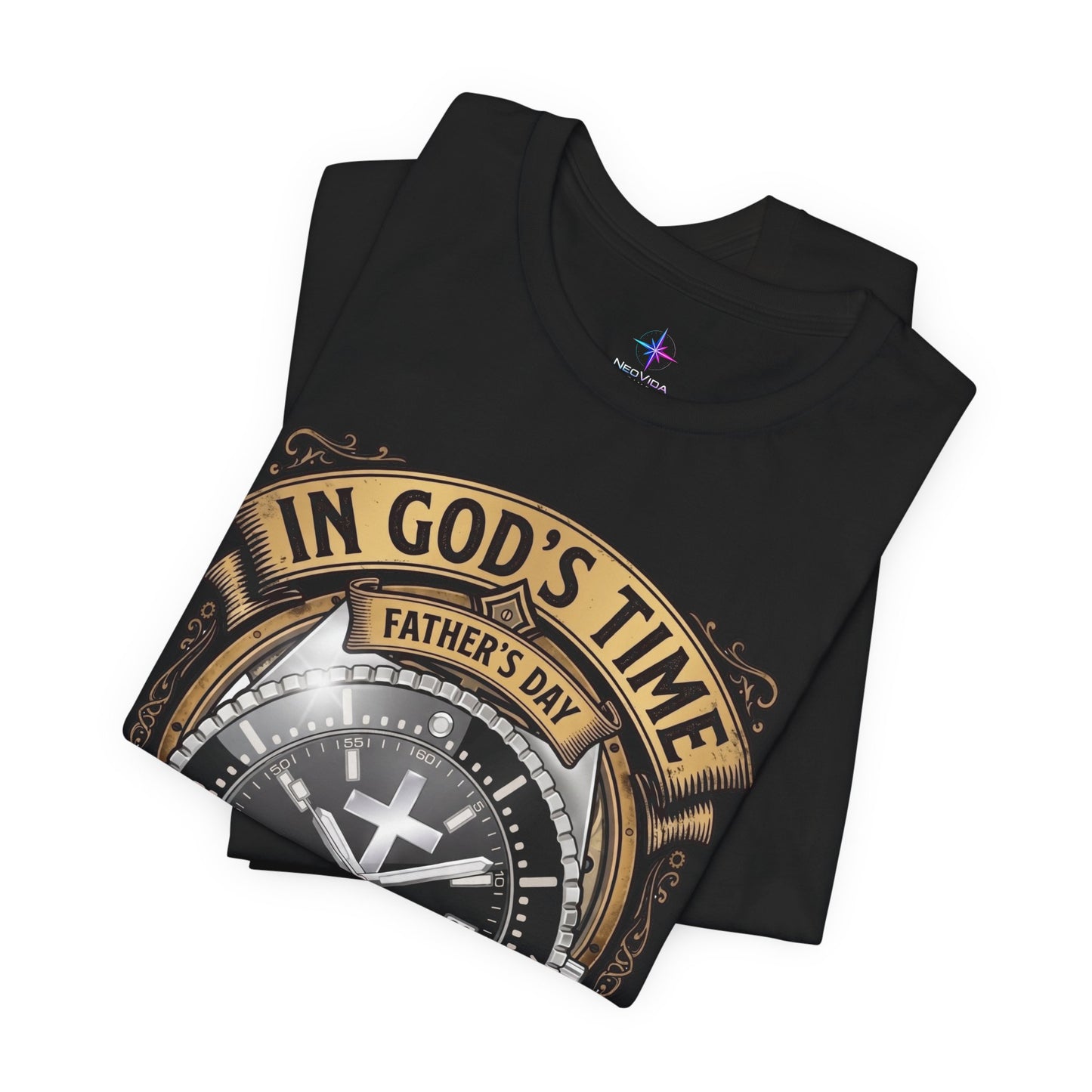 Father's Day In God's Time Watch Lover Diver T-shirt | Christian Faith Tee
