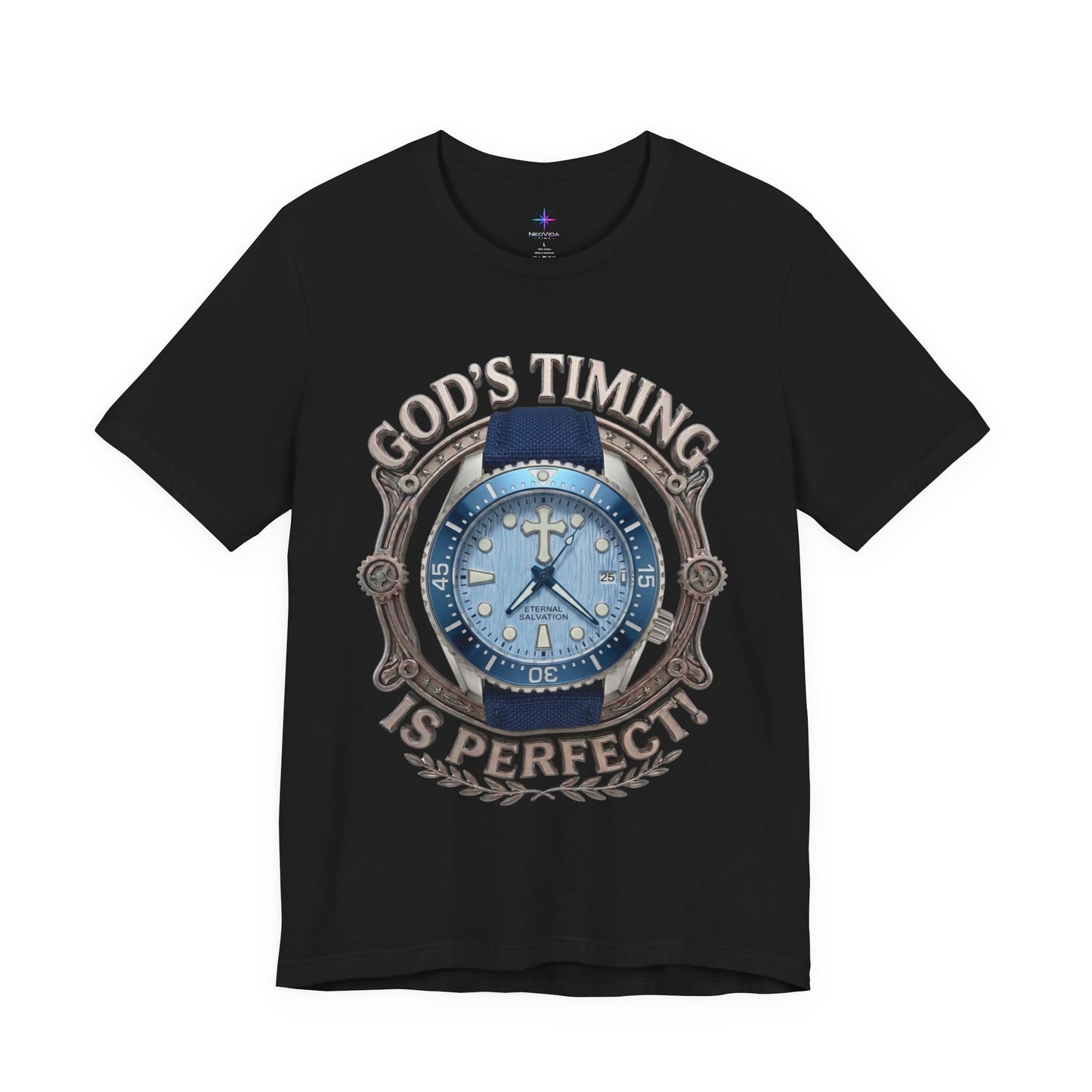 God's Timing Is Perfect Watch Lover T-Shirt | Christian Graphic Tee 4