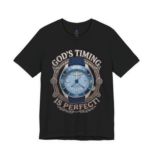 God's Timing Is Perfect Watch Lover T-Shirt | Christian Graphic Tee 4