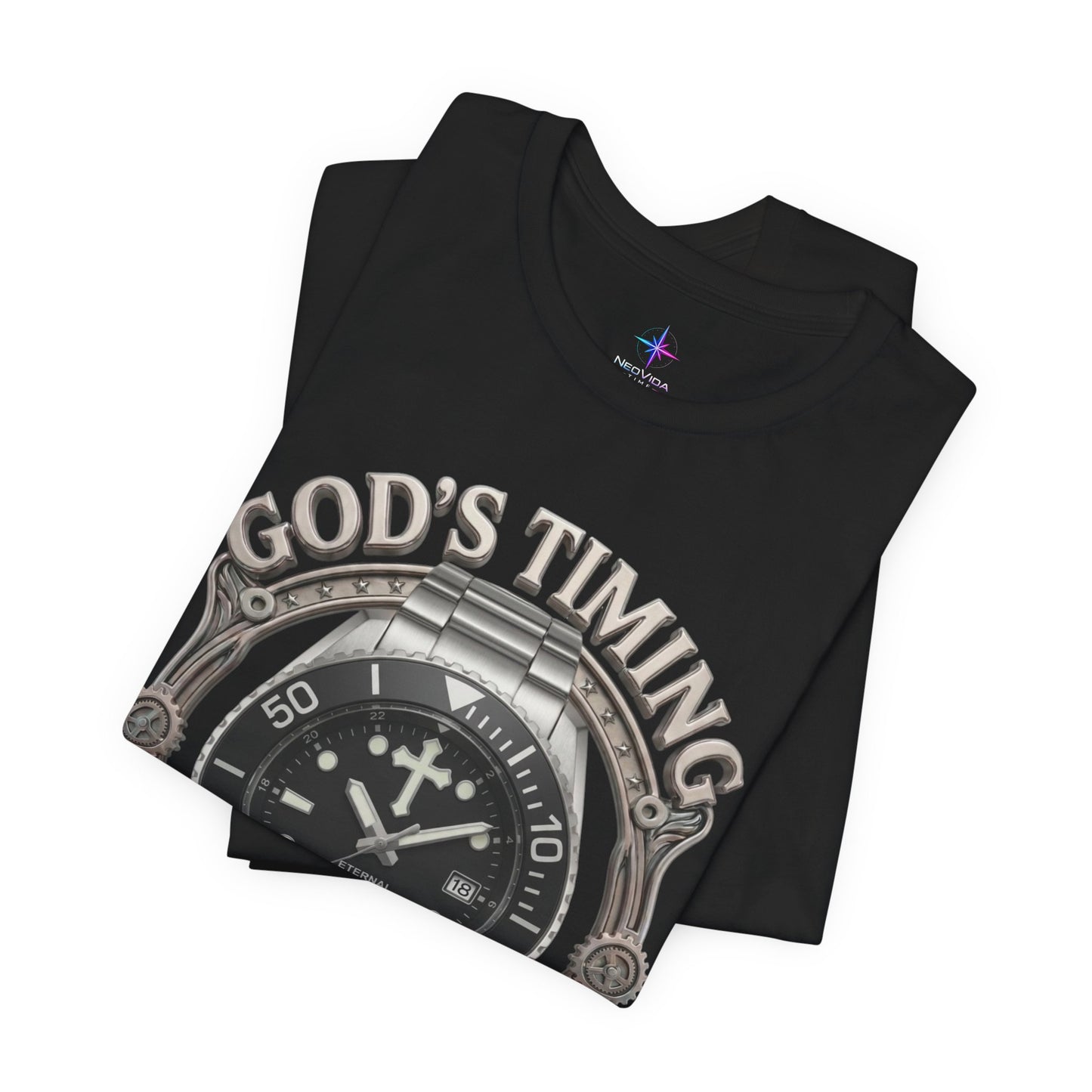 God's Timing Is Perfect Watch Lover T-Shirt | Christian Graphic Tee 3