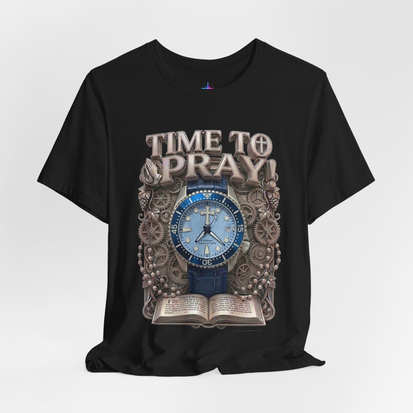 Time To Pray Watch Lover T-Shirt | Christian Graphic Tee 4