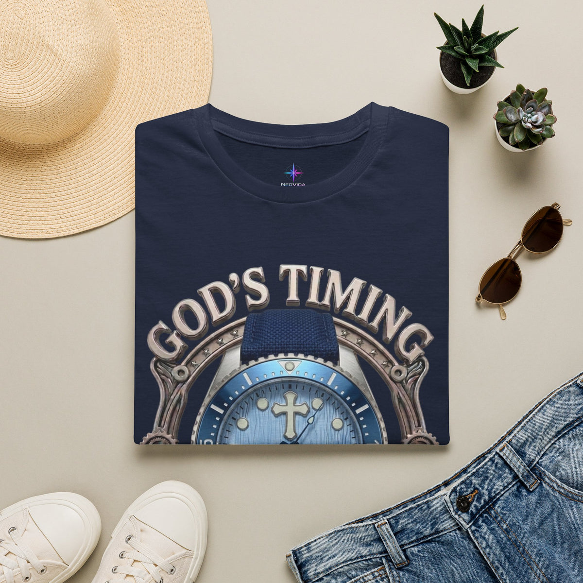 God's Timing Is Perfect Artisan Diver Watch Graphic T-Shirt