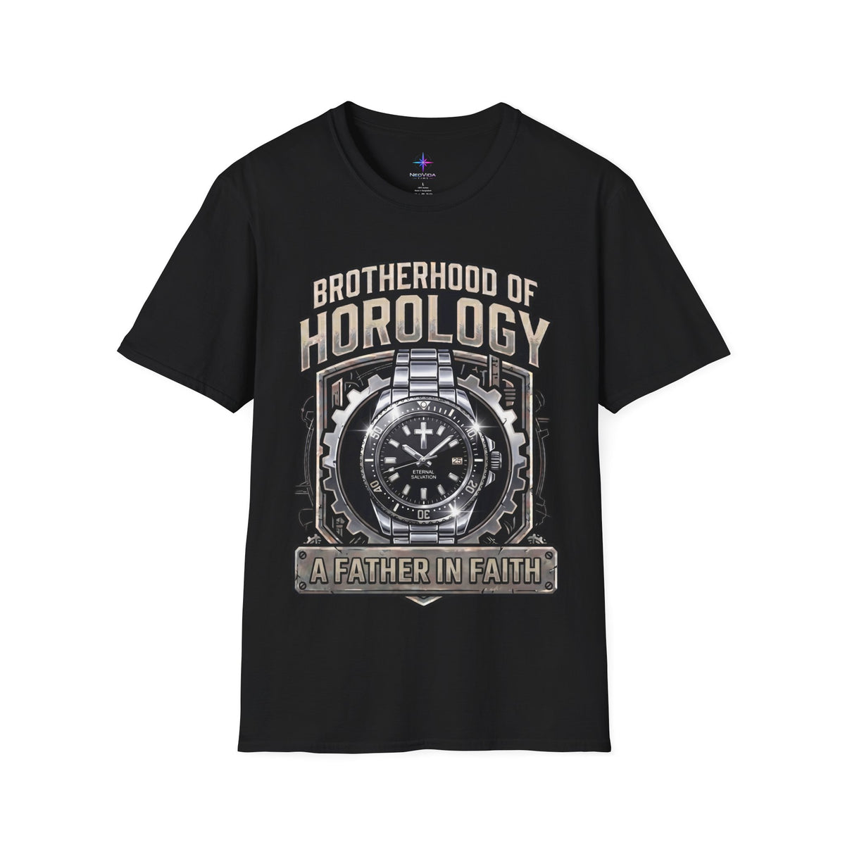 Father's Day Brotherhood of Horology Christian Dive Watch Lover T-Shirt | A Father in Faith graphic tee