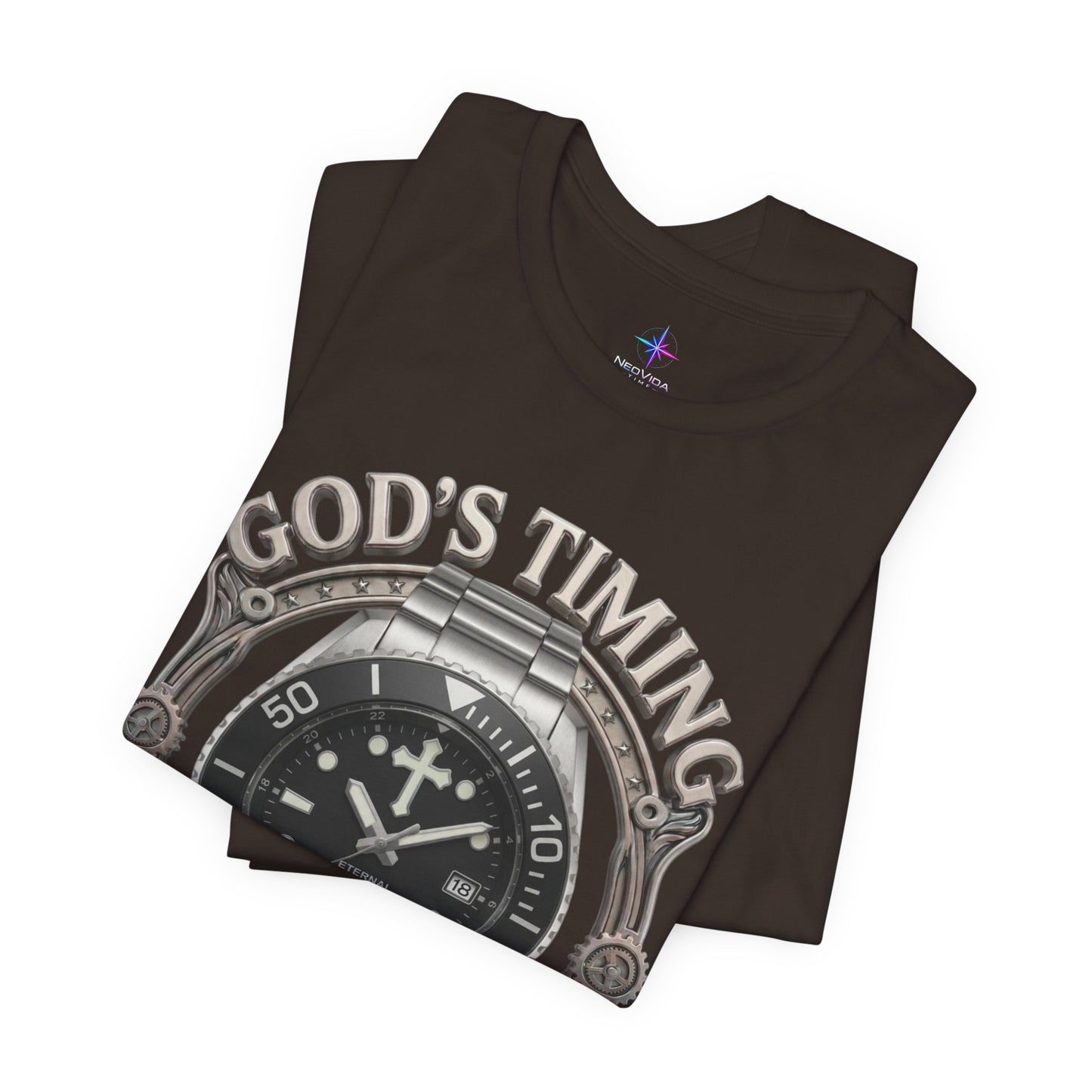 God's Timing Is Perfect Watch Lover T-Shirt | Christian Graphic Tee 3