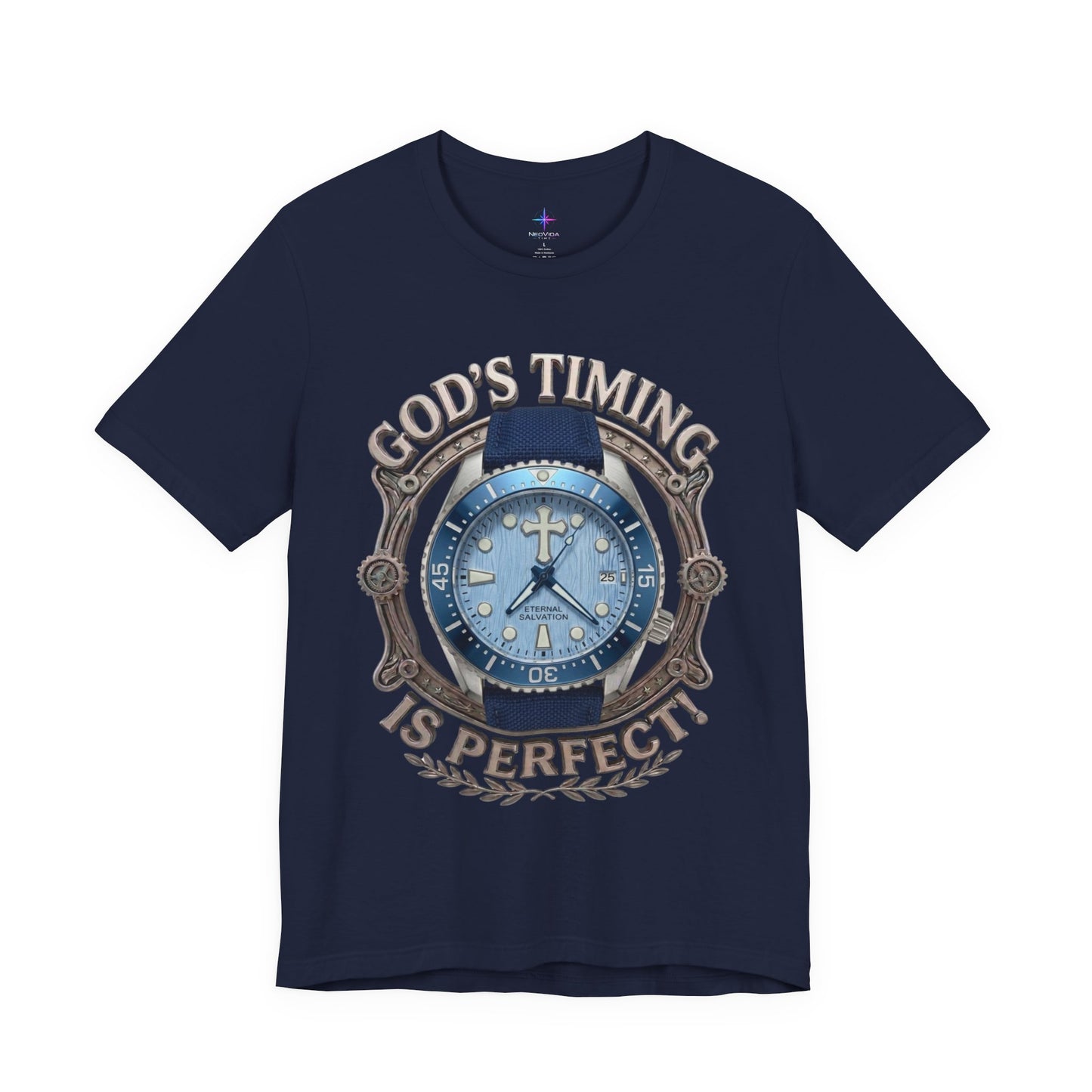 God's Timing Is Perfect Watch Lover T-Shirt | Christian Graphic Tee 4