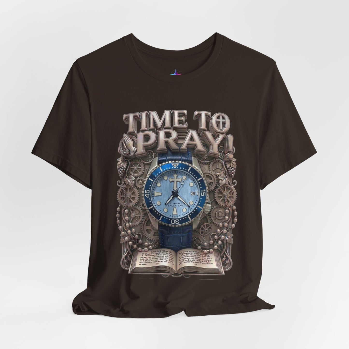 Time To Pray Watch Lover T-Shirt | Christian Graphic Tee 4
