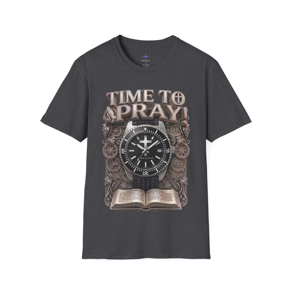 Time to Pray Tactical Diver Graphic T-Shirt