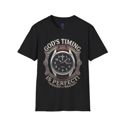 God's Timing Is Perfect Field Watch Graphic T-Shirt