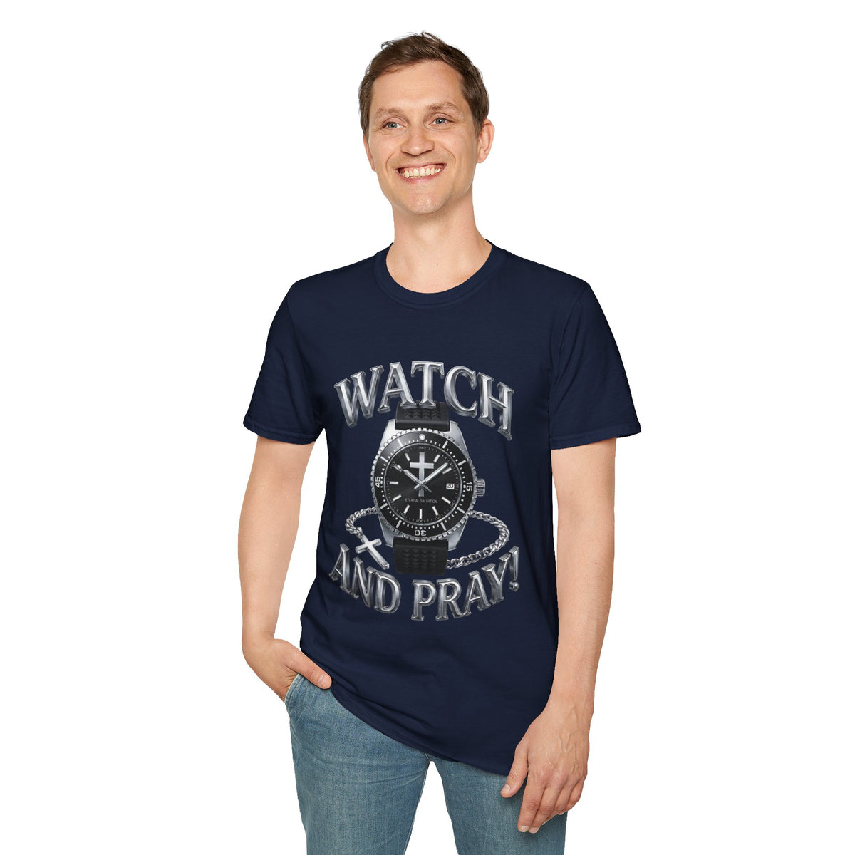 Watch and Pray! Heavyweight Graphic Tee – The Stealth Tactical Edition
