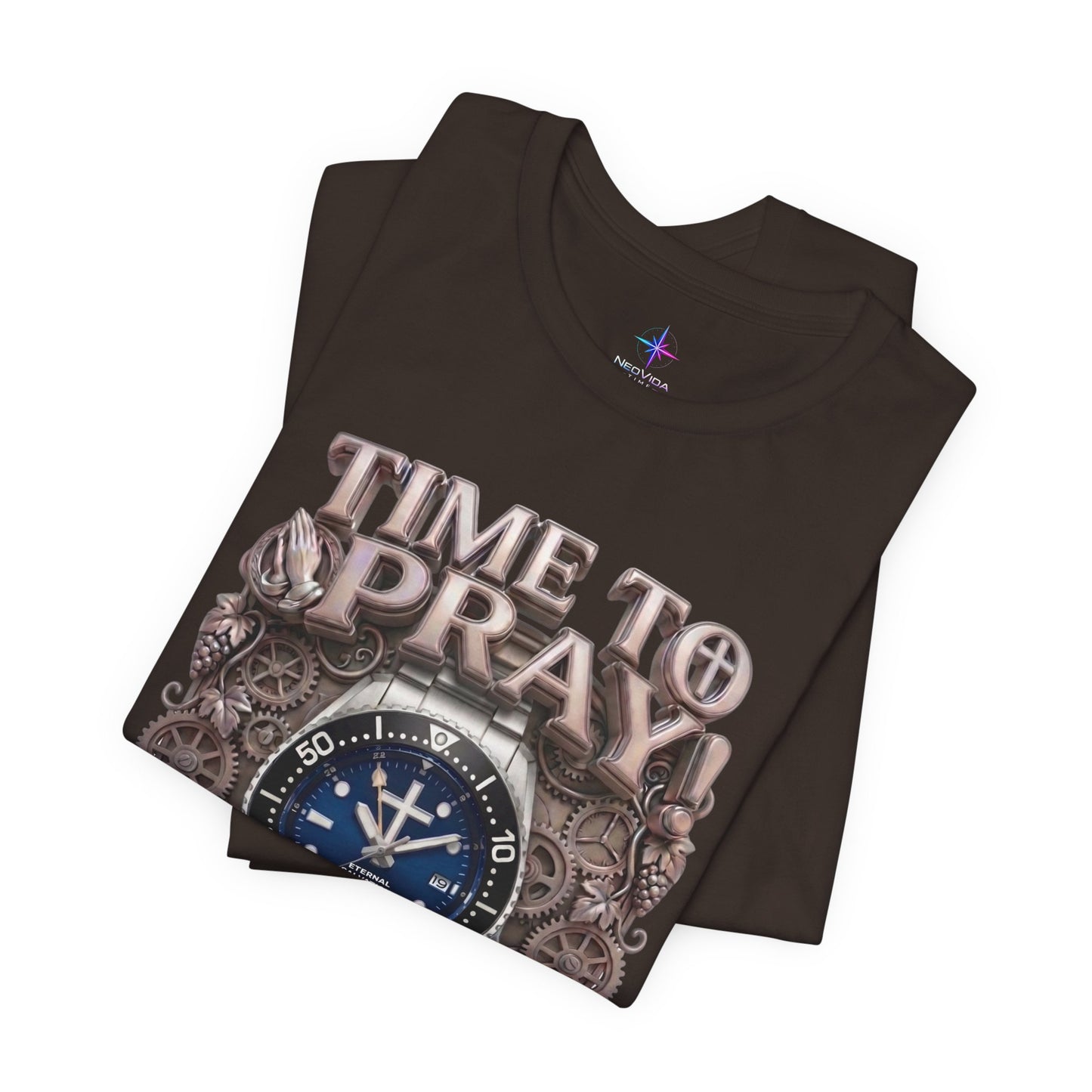 Time To Pray Watch Lover T-Shirt | Christian Graphic Tee 1