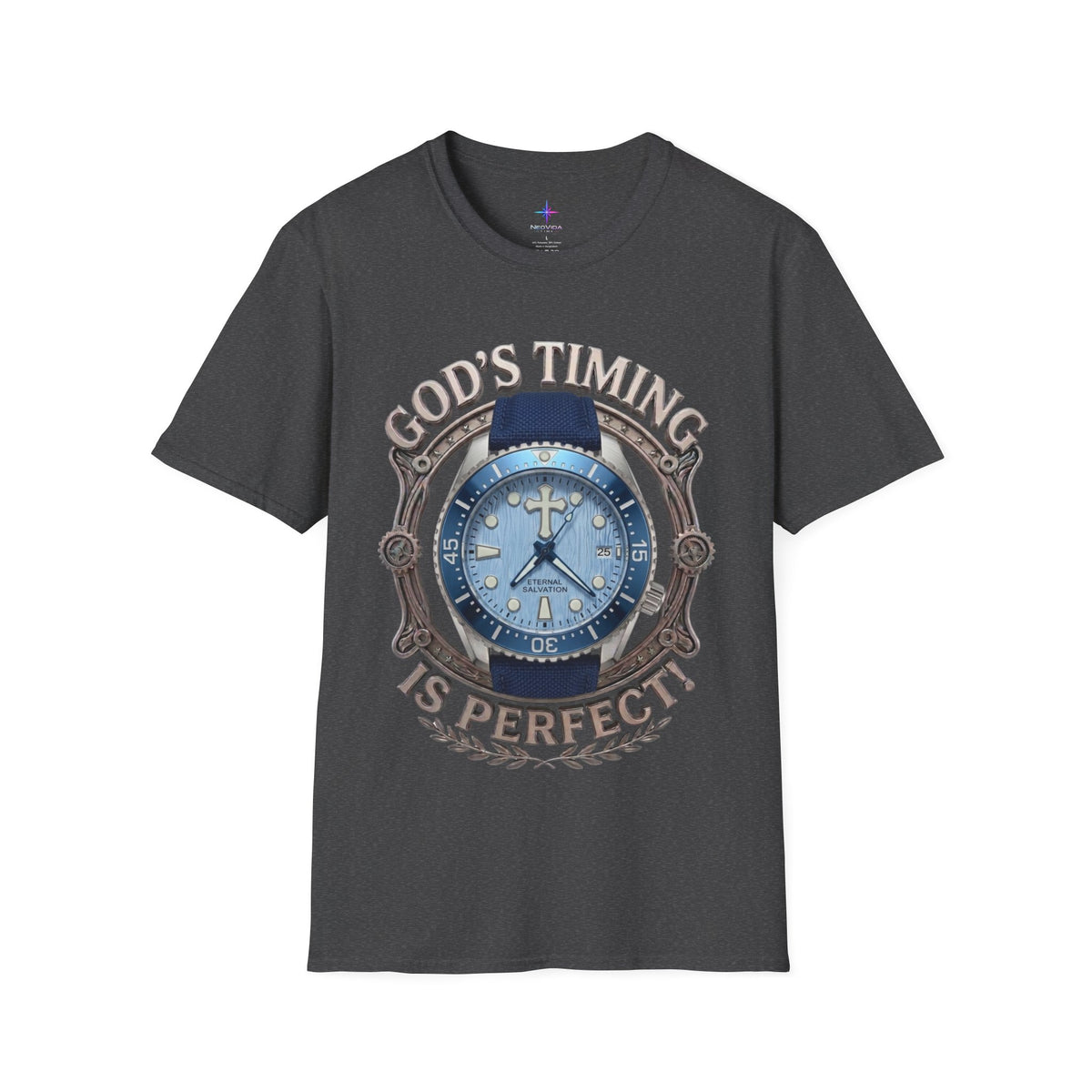 God's Timing Is Perfect Artisan Diver Watch Graphic T-Shirt