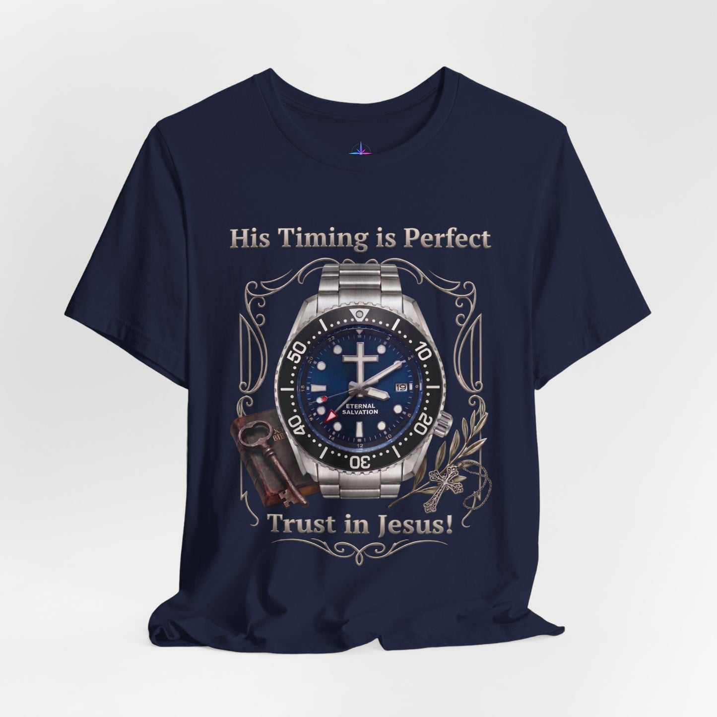 Trust In Jesus Watch Lover T-Shirt | Christian Graphic Tee 1