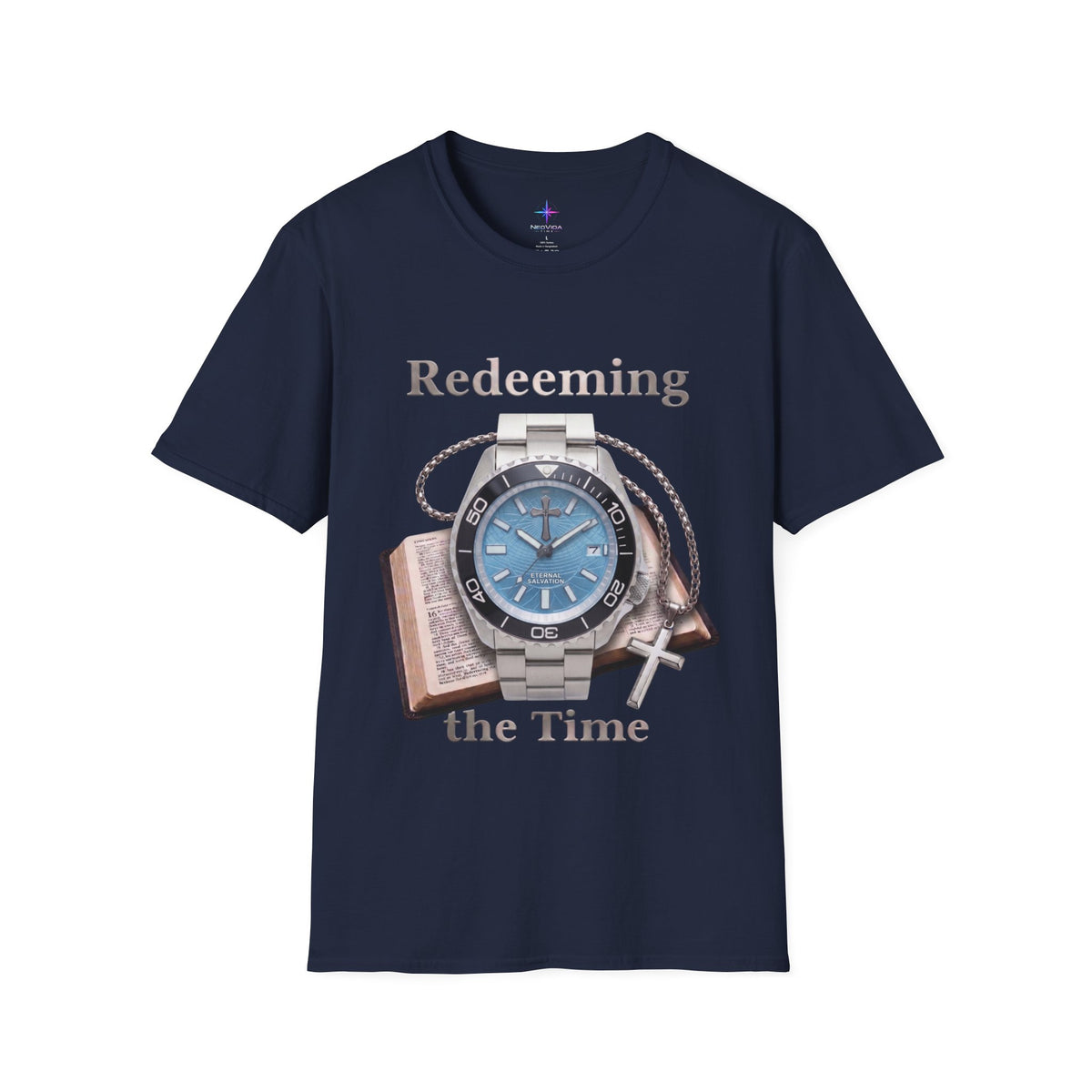 Redeeming the Time Graphic Tee – Ice Blue Sunray Edition