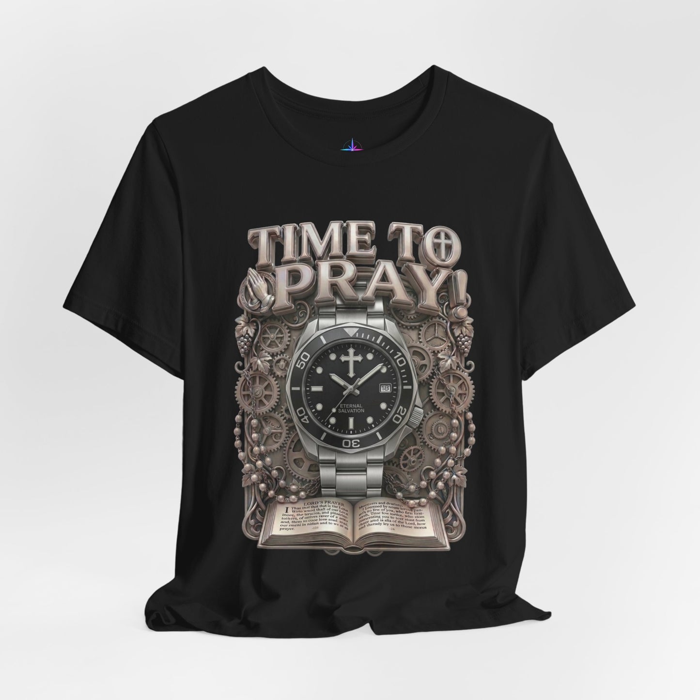 Time To Pray Watch Lover T-Shirt | Christian Graphic Tee 3