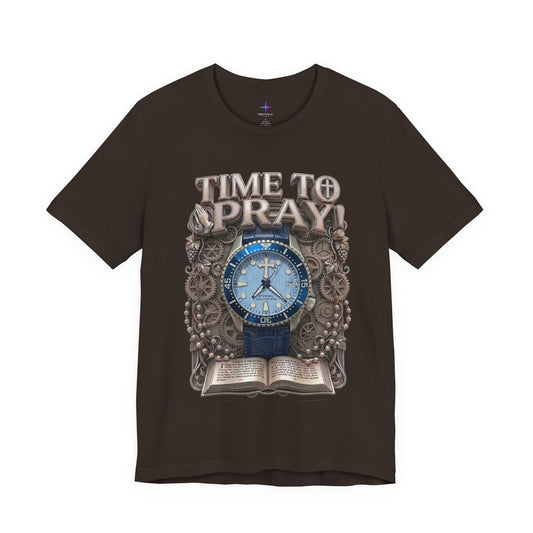 Time To Pray Watch Lover T-Shirt | Christian Graphic Tee 4