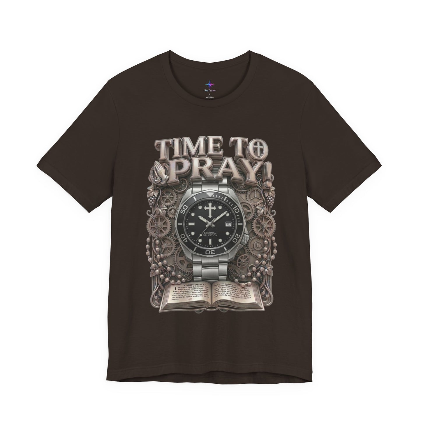 Time To Pray Watch Lover T-Shirt | Christian Graphic Tee 3