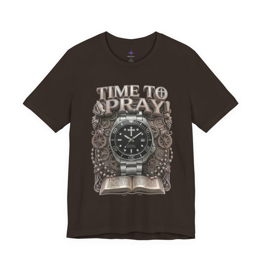 Time To Pray Watch Lover T-Shirt | Christian Graphic Tee 3