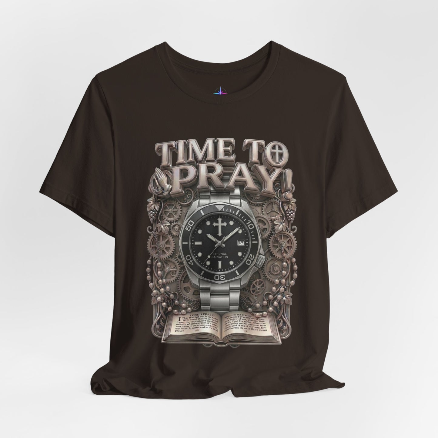 Time To Pray Watch Lover T-Shirt | Christian Graphic Tee 3
