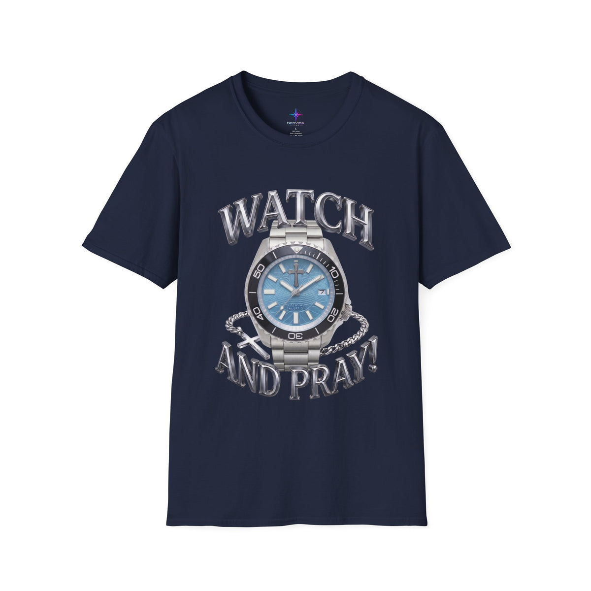 Watch and Pray! Heavyweight Graphic Tee – The Grid Dial Edition