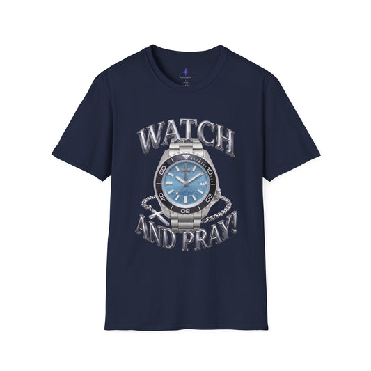 Watch and Pray! Heavyweight Graphic Tee – The Grid Dial Edition