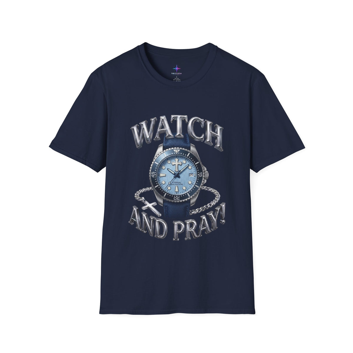 Watch and Pray! Heavyweight Graphic Tee – The Ice Wave Edition