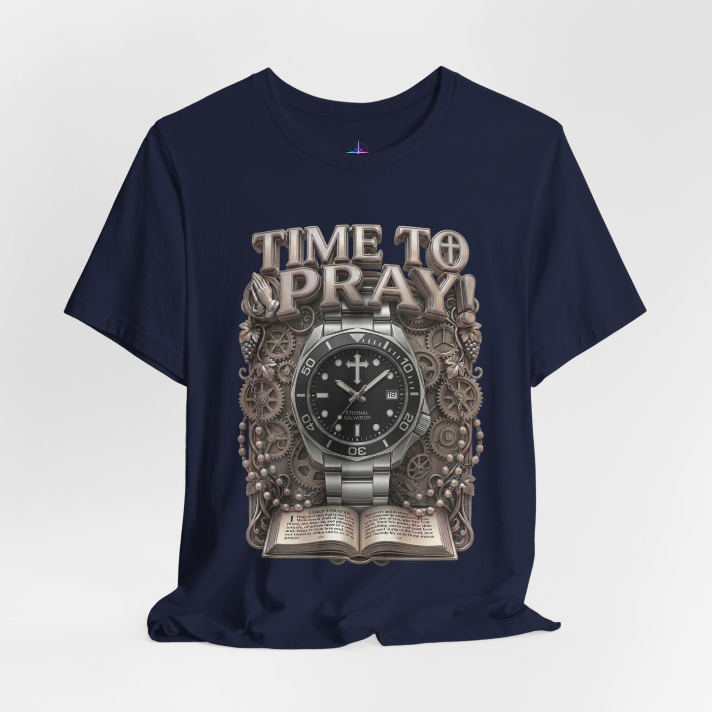 Time To Pray Watch Lover T-Shirt | Christian Graphic Tee 3