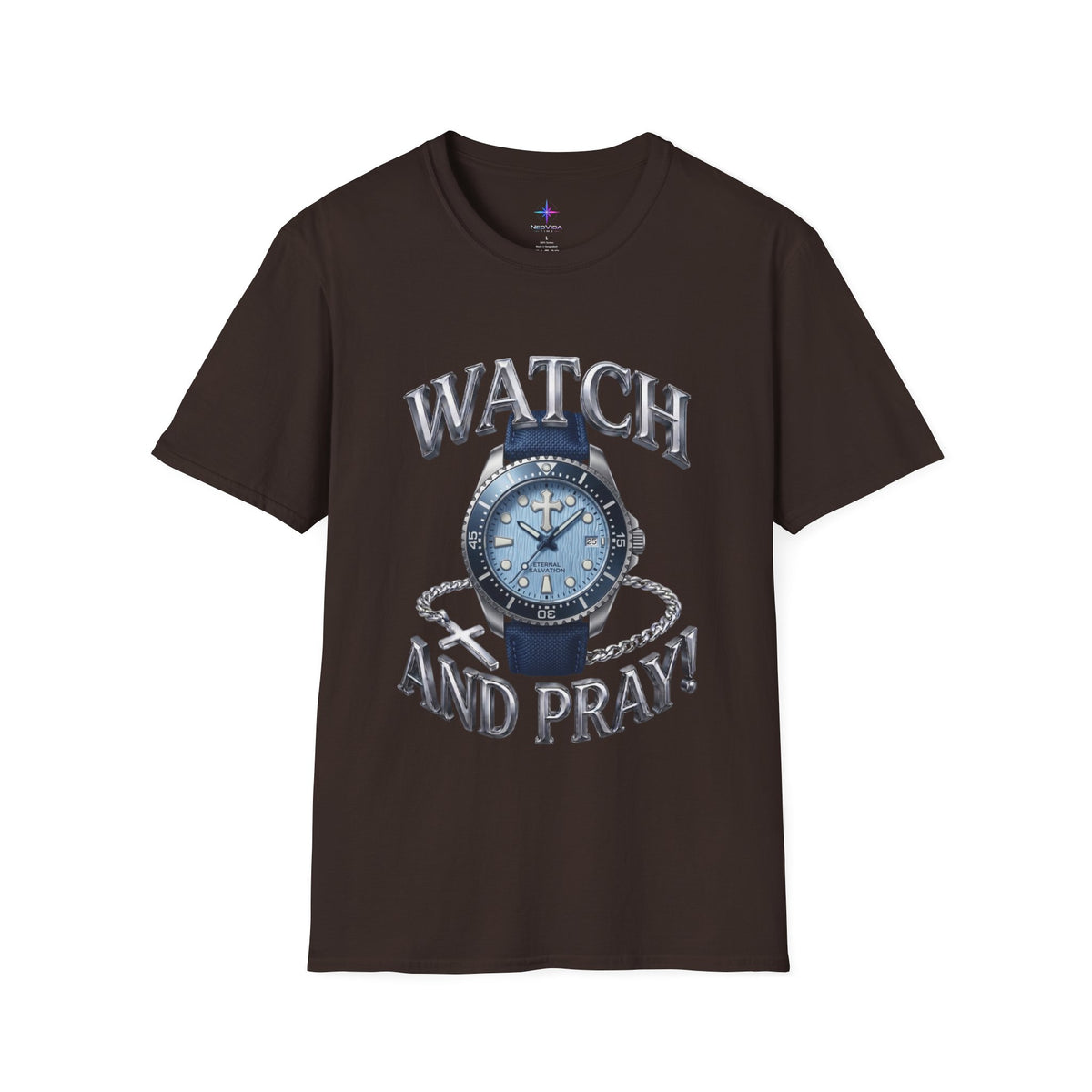 Watch and Pray! Heavyweight Graphic Tee – The Ice Wave Edition