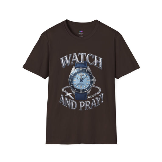 Watch and Pray! Heavyweight Graphic Tee – The Ice Wave Edition