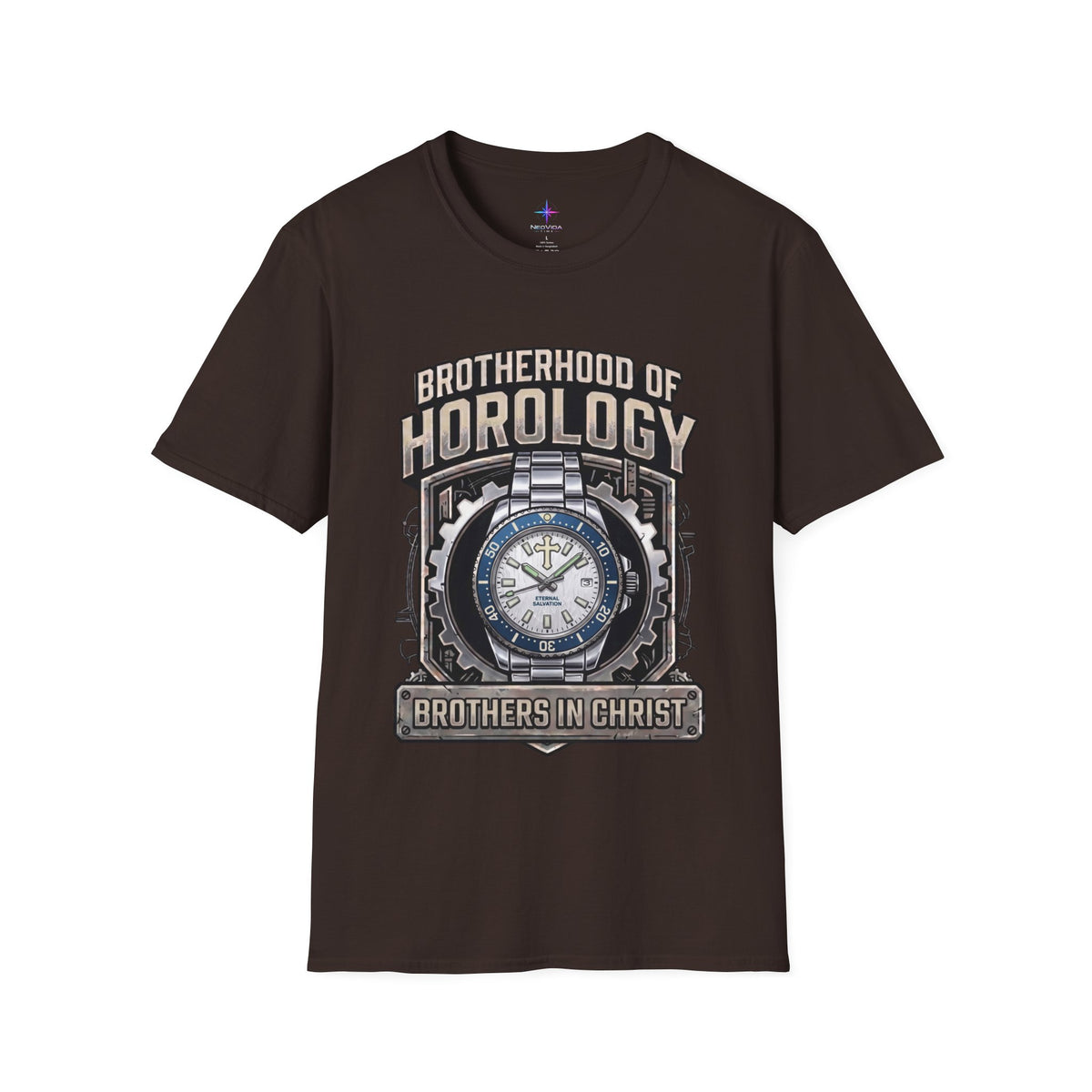 Brotherhood of Horology Heavyweight Graphic Tee – The Frost & Navy Edition