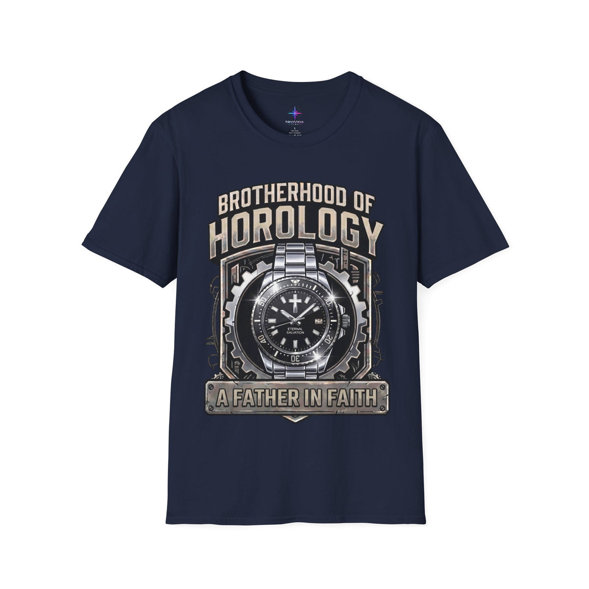 Father's Day Brotherhood of Horology Christian Dive Watch Lover T-Shirt | A Father in Faith graphic tee