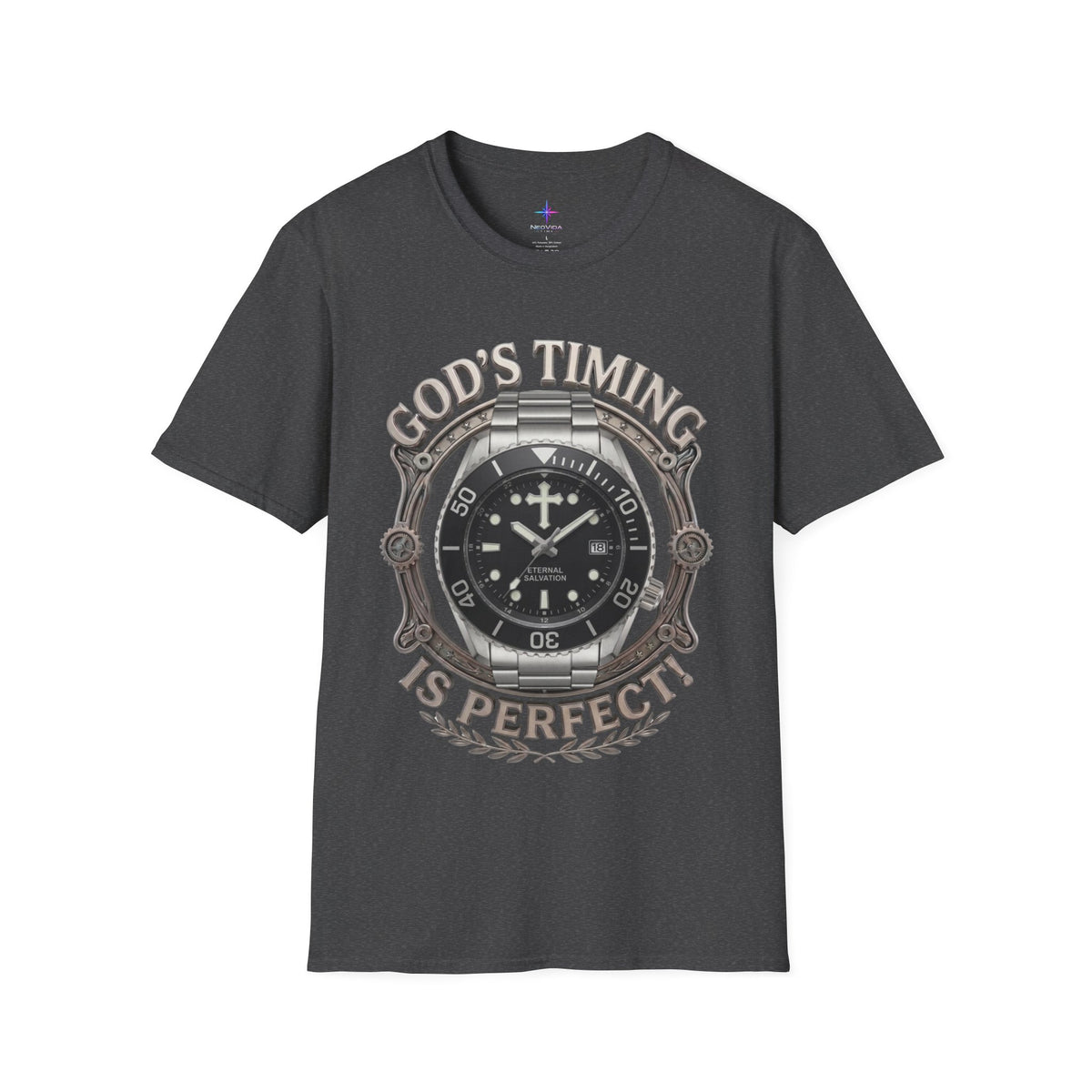 God's Timing Is Perfect Classic Diver Watch Graphic T-Shirt