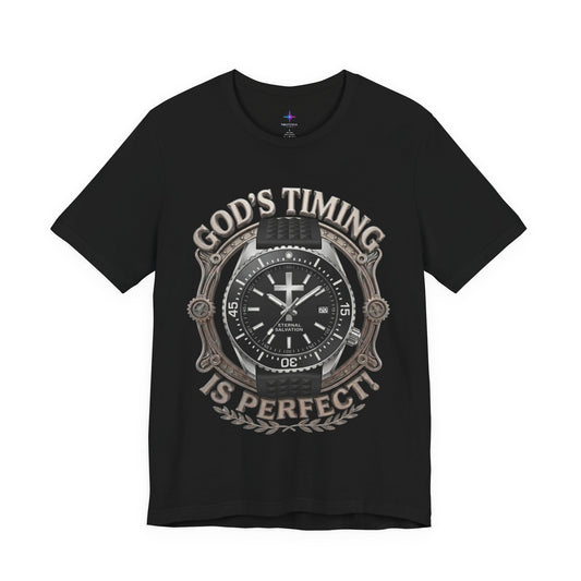 God's Timing Is Perfect Watch Lover T-Shirt | Christian Graphic Tee 5