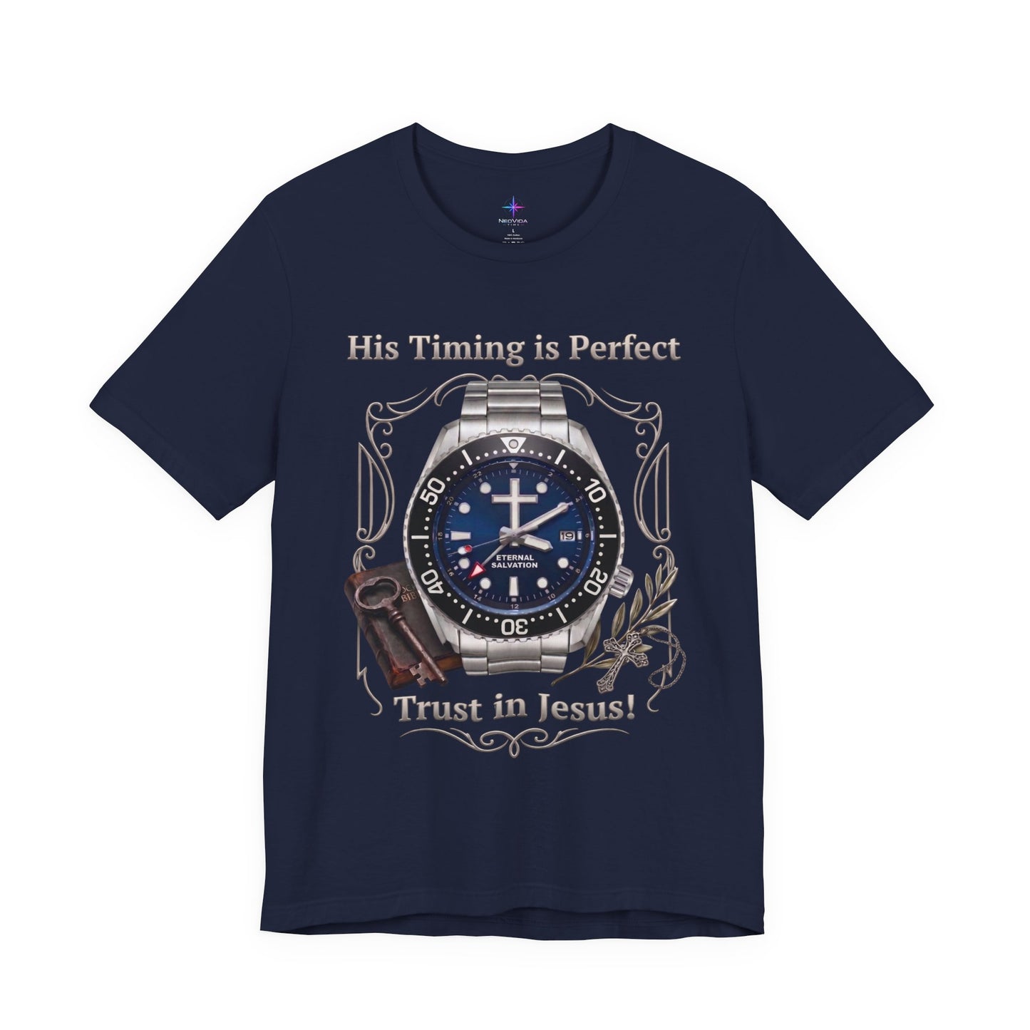 Trust In Jesus Watch Lover T-Shirt | Christian Graphic Tee 1