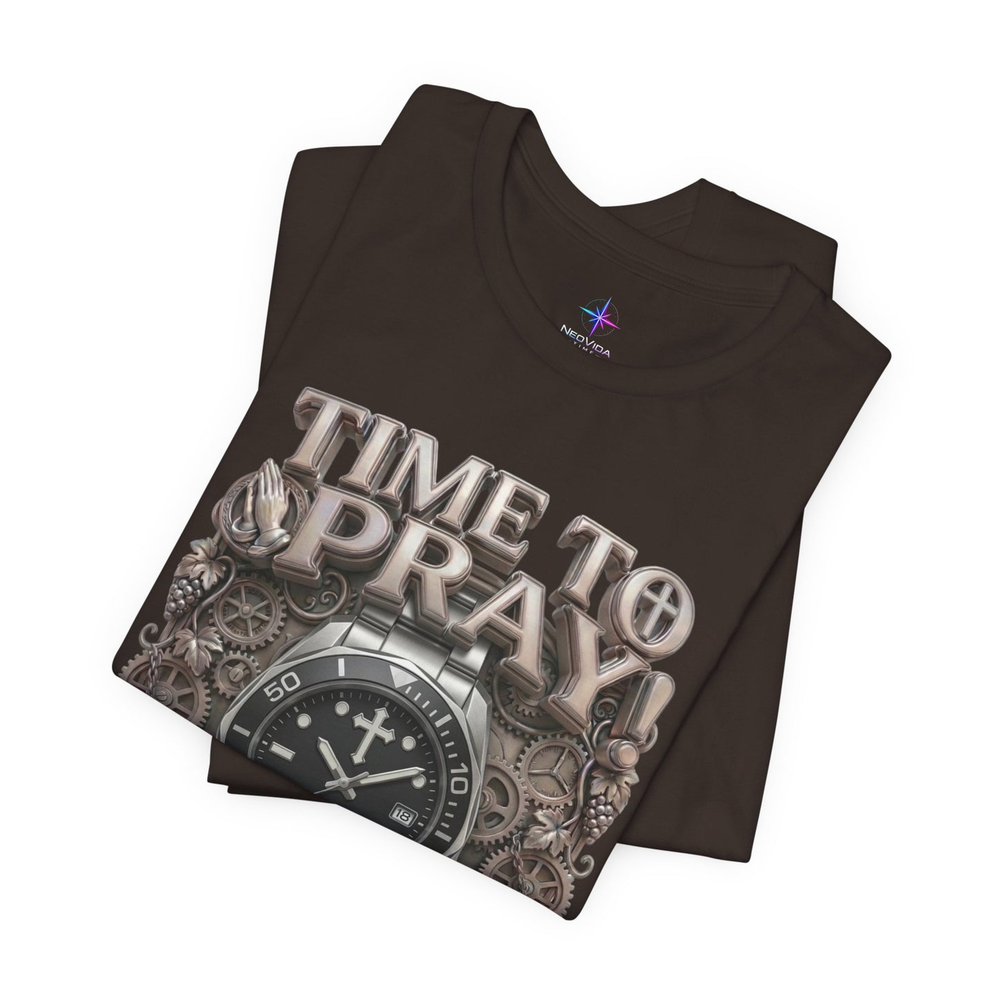 Time To Pray Watch Lover T-Shirt | Christian Graphic Tee 3