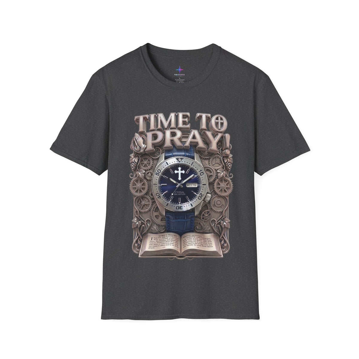 Time to Pray Classic Diver Graphic T-Shirt